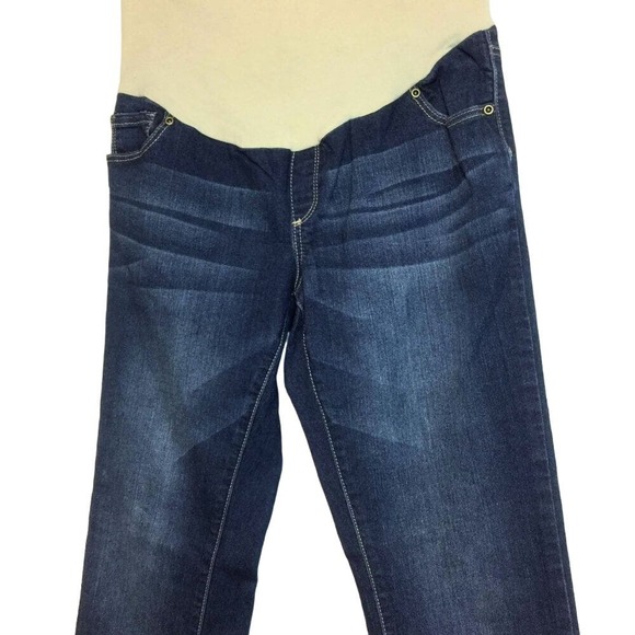 Three Seasons Maternity Distressed Straight Leg Jeans size Medium - Picture 3 of 5